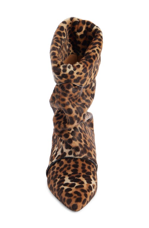 Shop Isabel Marant Edrik Leopard Print Kitten Heel Calf Hair Bootie