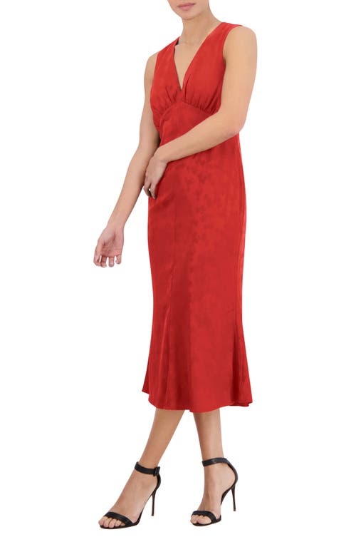 Shop Bcbg New York V-neck Midi Dress In Valiant Poppy