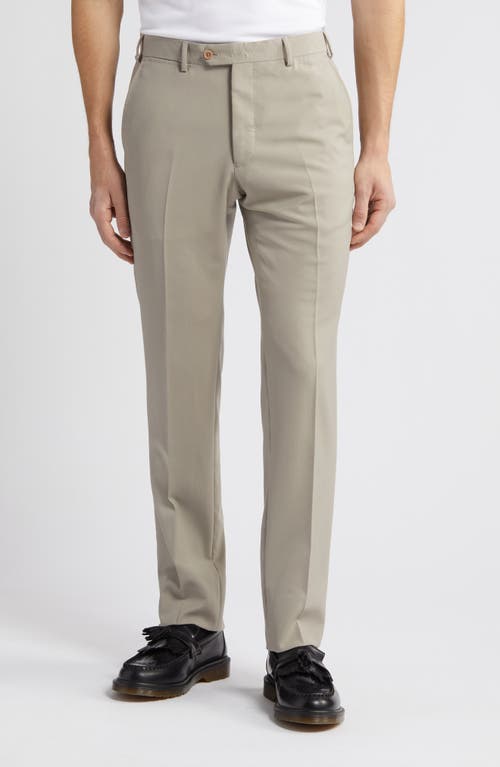Emporio Armani G-Line Flat Front Wool Pants in Beige/Khaki at Nordstrom, Size 50 Eu