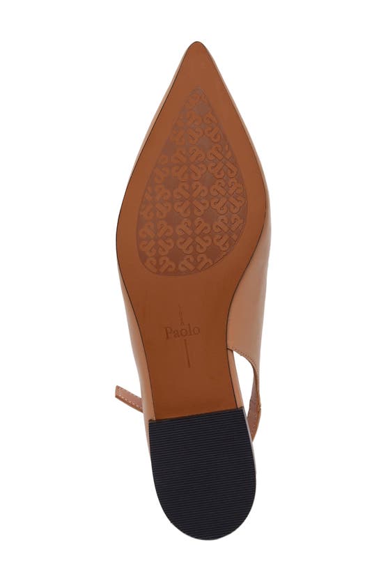 Shop Linea Paolo Caia Pointed Toe Slingback Flat In Desert