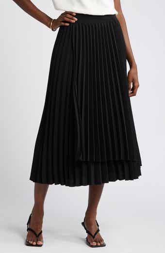 Nordstrom metallic pleated sales skirt