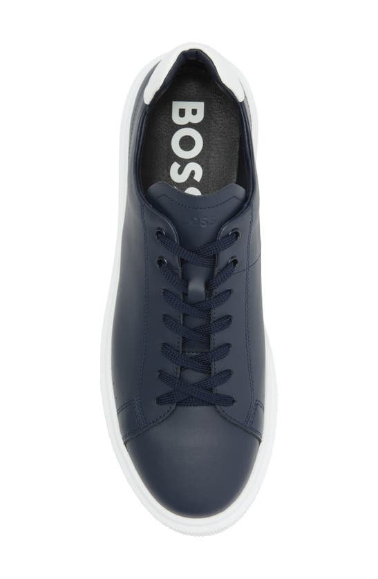 Shop Hugo Boss Boss Colyn Hybrid Leather Sneaker (men)<br /> In Navy