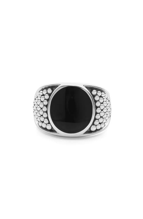 Lagos Anthem Onyx Ring In Onyx