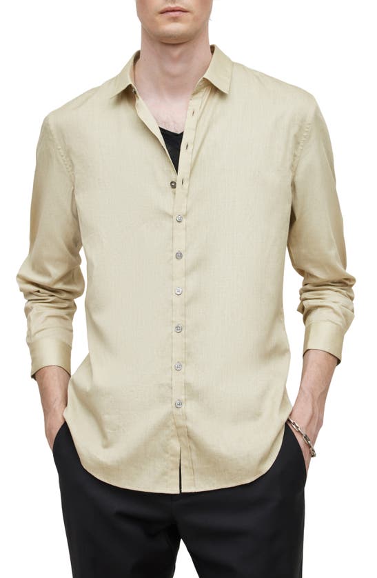 John Varvatos Bucks Slim Fit Button-up Shirt In Neutral