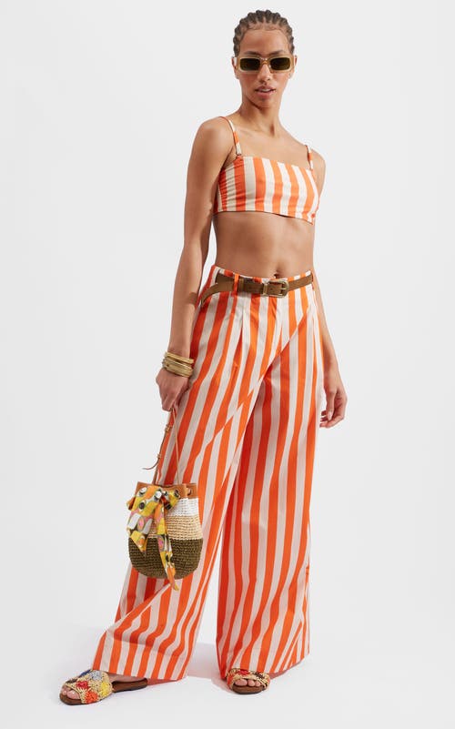 La Doublej Crisp Pants Riviera Orange In Riviera Orange