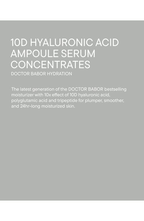 Shop Babor 10d Hyaluronic Acid Ampoule Serum Concentrate In No Color