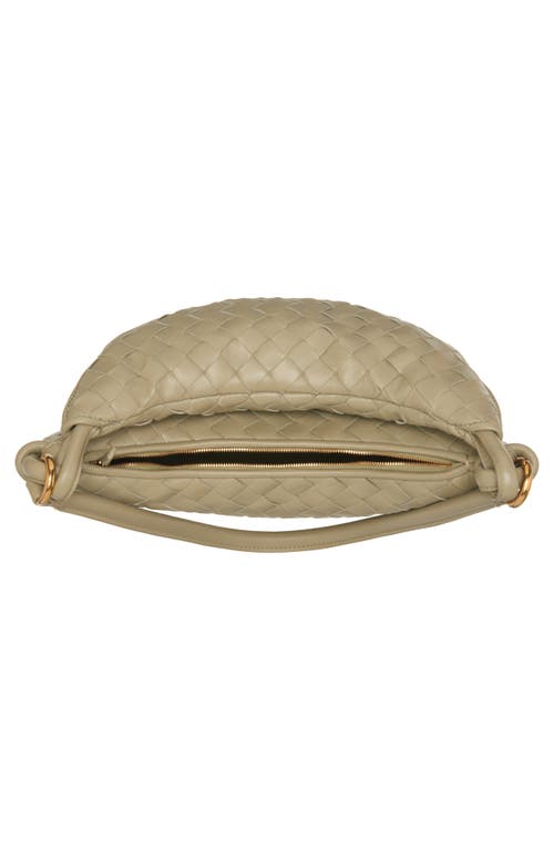 Shop Bottega Veneta Medium Gemelli Intrecciato Shoulder Bag In Travertine-muse Bra