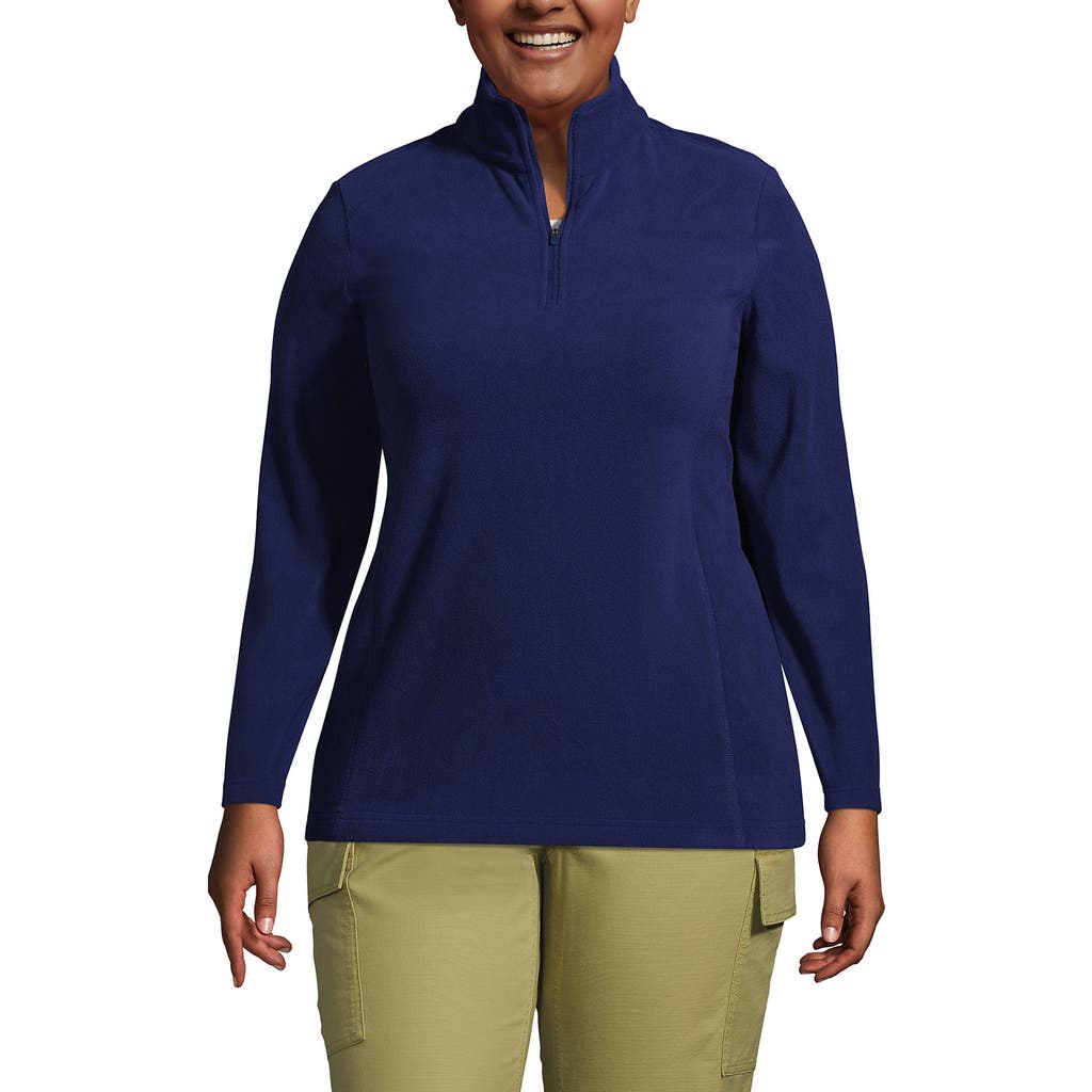 LANDS' END LANDS' END ANYWEATHER FLEECE QUARTER ZIP PULLOVER