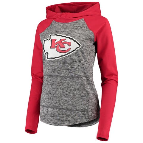 Women's Kansas City Chiefs G-III 4Her by Carl Banks Red/Gold Double Wing  Lace-Up 3/4 Sleeve T-Shirt