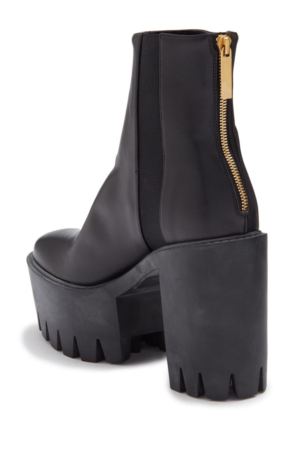 block heel platform booties