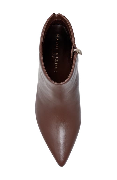 Marc Fisher Ltd Leonna Pointed Toe Bootie In Dark Brown