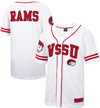 Men's Colosseum White Hampton Pirates Free Spirited Mesh Button-Up Baseball  Jersey
