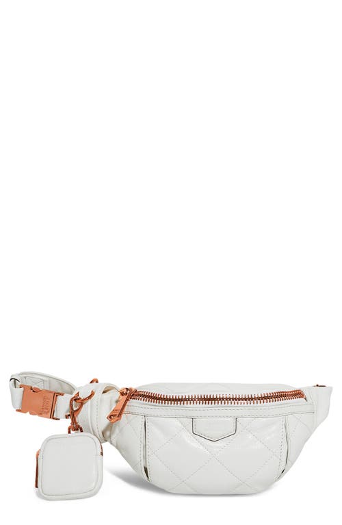 Aimee Kestenberg Outta Here Quilted Leather Sling Bag in Vanilla Ice at Nordstrom