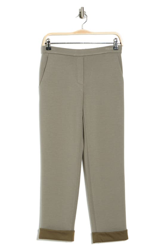 Shop Theory Treeca Cuffed Pull-on Pants In Pl Gn/army