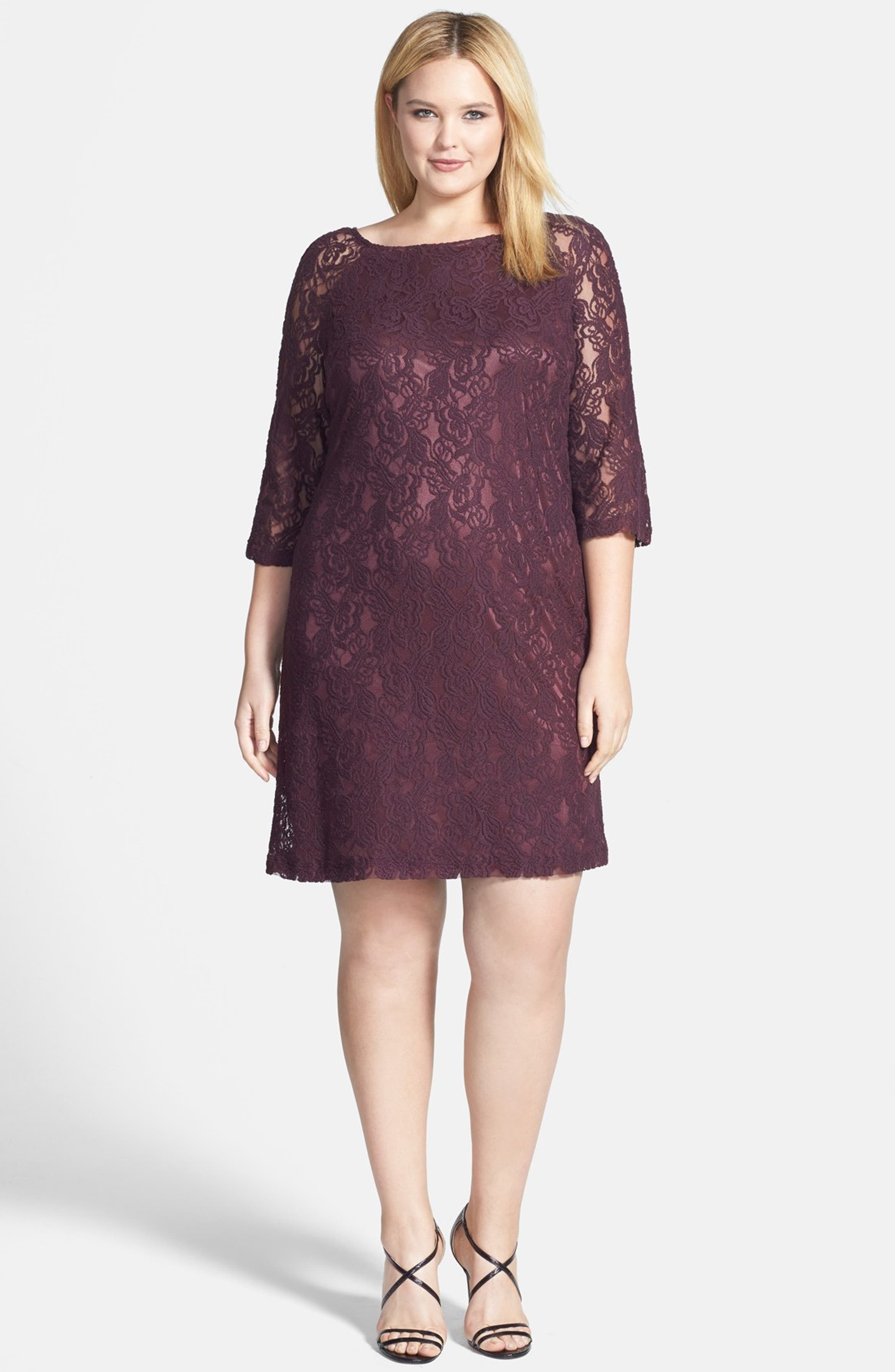 Taylor Dresses A-Line Lace Shift Dress (Plus Size) | Nordstrom
