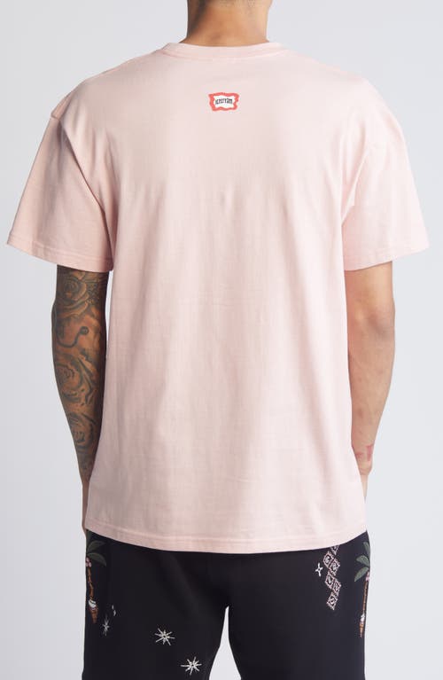 Shop Icecream Flag Cotton Graphic T-shirt In Silver Pink