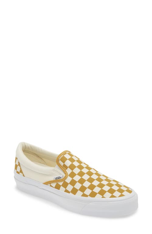 Shop Vans Reissue '98 Slip-on Sneaker In Lx Checkerboard Gold