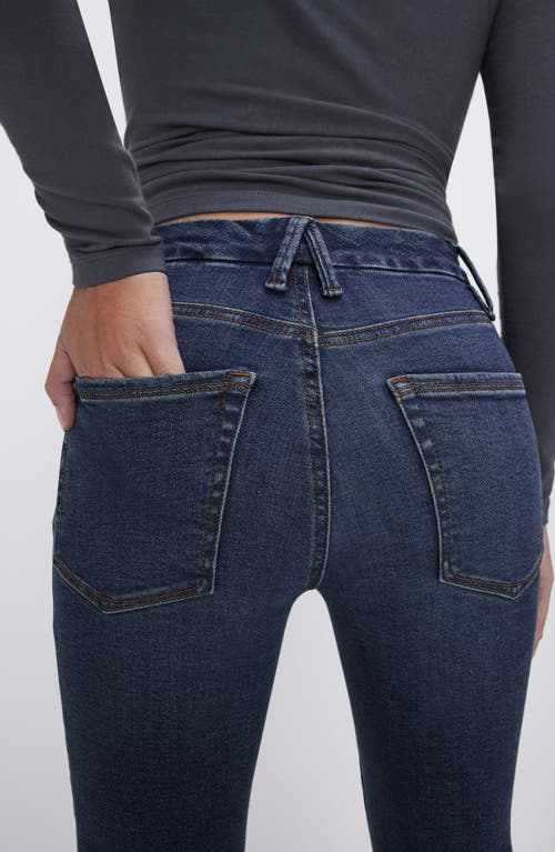 Shop Good American Good Petite Straight Leg Jeans In Blue004