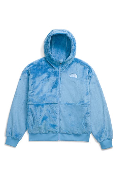 The North Face Kids' Osito High Pile Fleece Full Zip Hoodie In Dark Cornflower