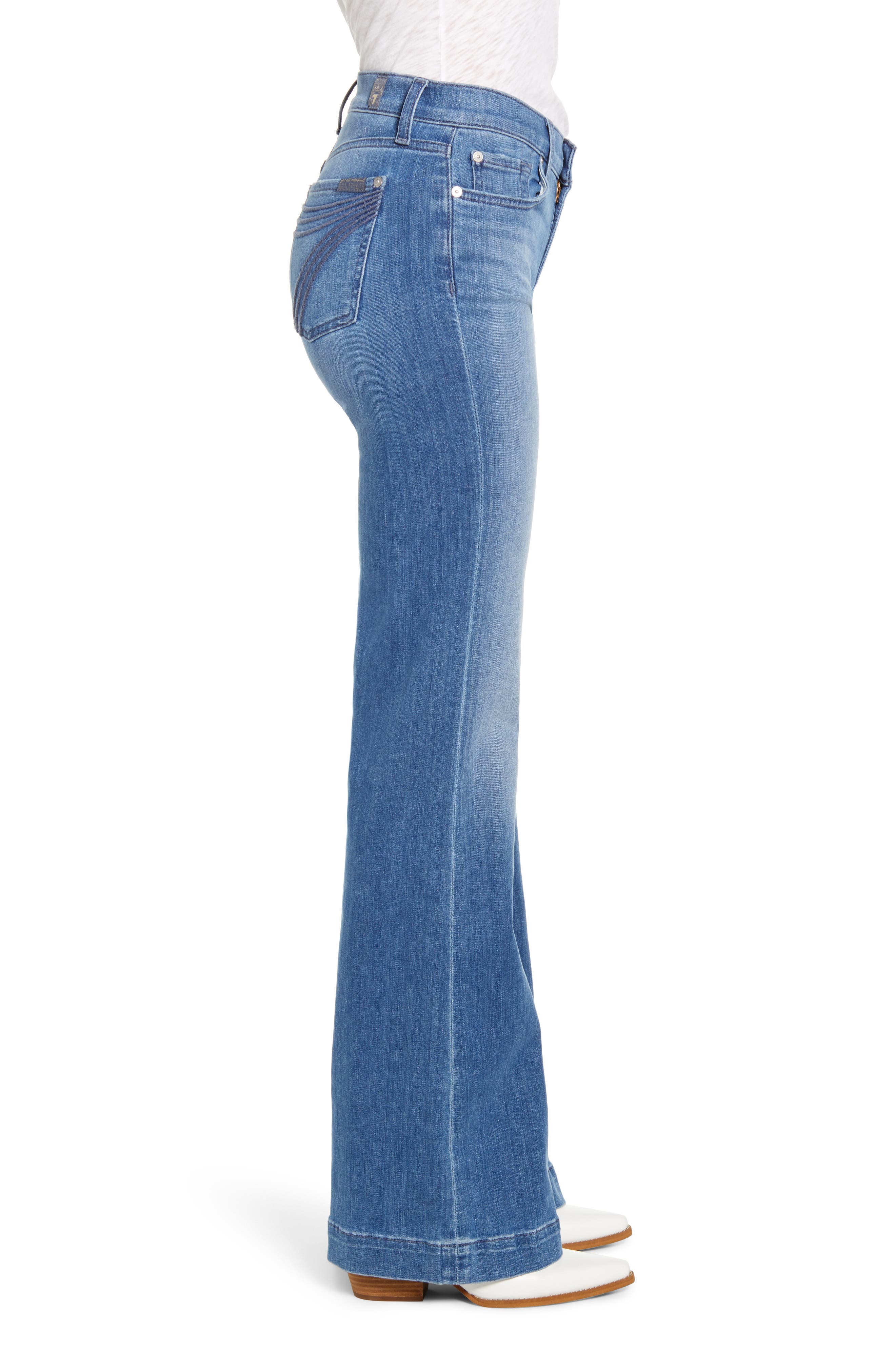 7 For All Mankind Dojo Wide Leg Jeans 