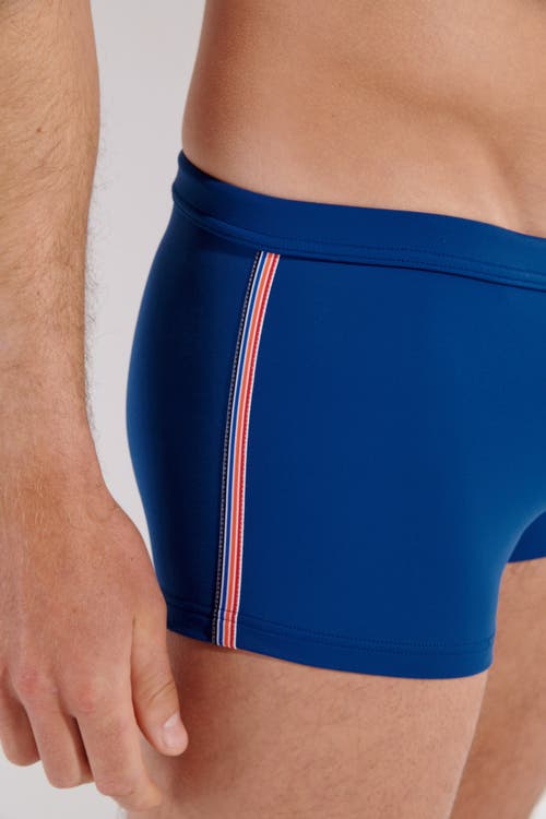 Hom Nautical Cup Swim Shorts In Navy