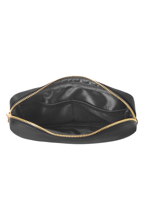 Bloc Bags Medium Heart Cosmetic Bag In Black/black