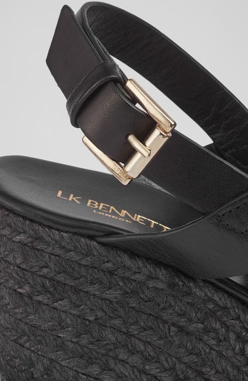 Lk Bennett Solice Espadrille Slingback Sandal In Black