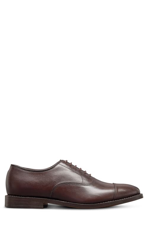 Shop Allen Edmonds Park Avenue Cap Toe Oxford In Espresso