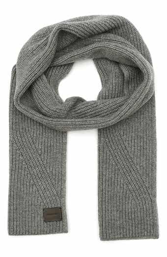 Polo Ralph Lauren Logo Embroidered Wool & Cashmere Cable Stitch Scarf |  Nordstrom