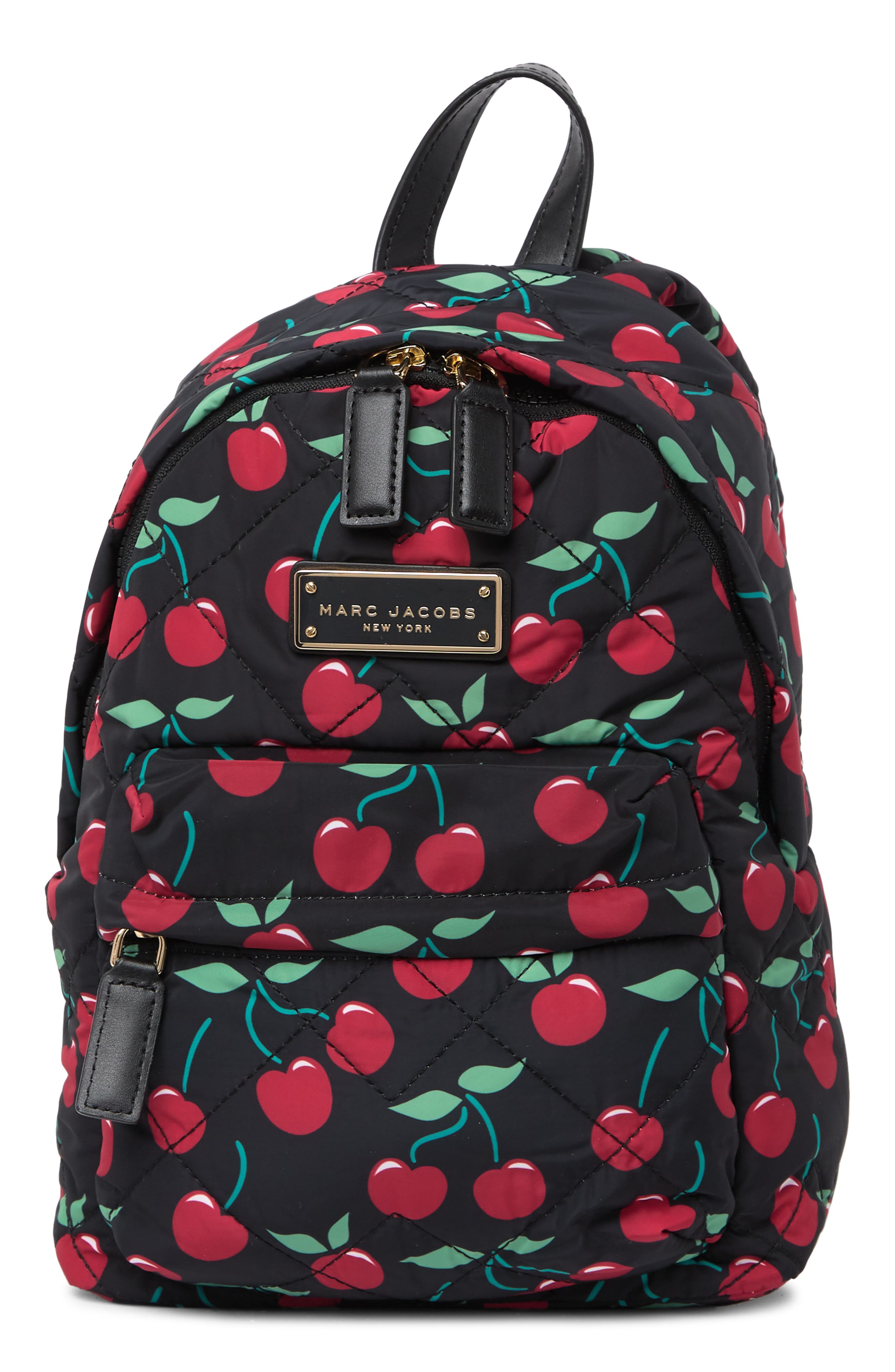 Marc Jacobs Quilted Nylon Printed Mini Backpack In Open Miscellaneous