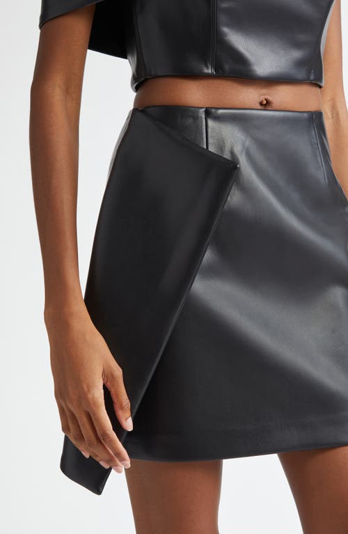 Shop Israella Kobla Armitage Faux Leather Miniskirt In Black