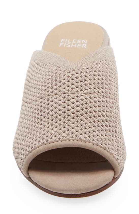 Shop Eileen Fisher Fave Block Heel Slide Sandal In Light Pink Knit