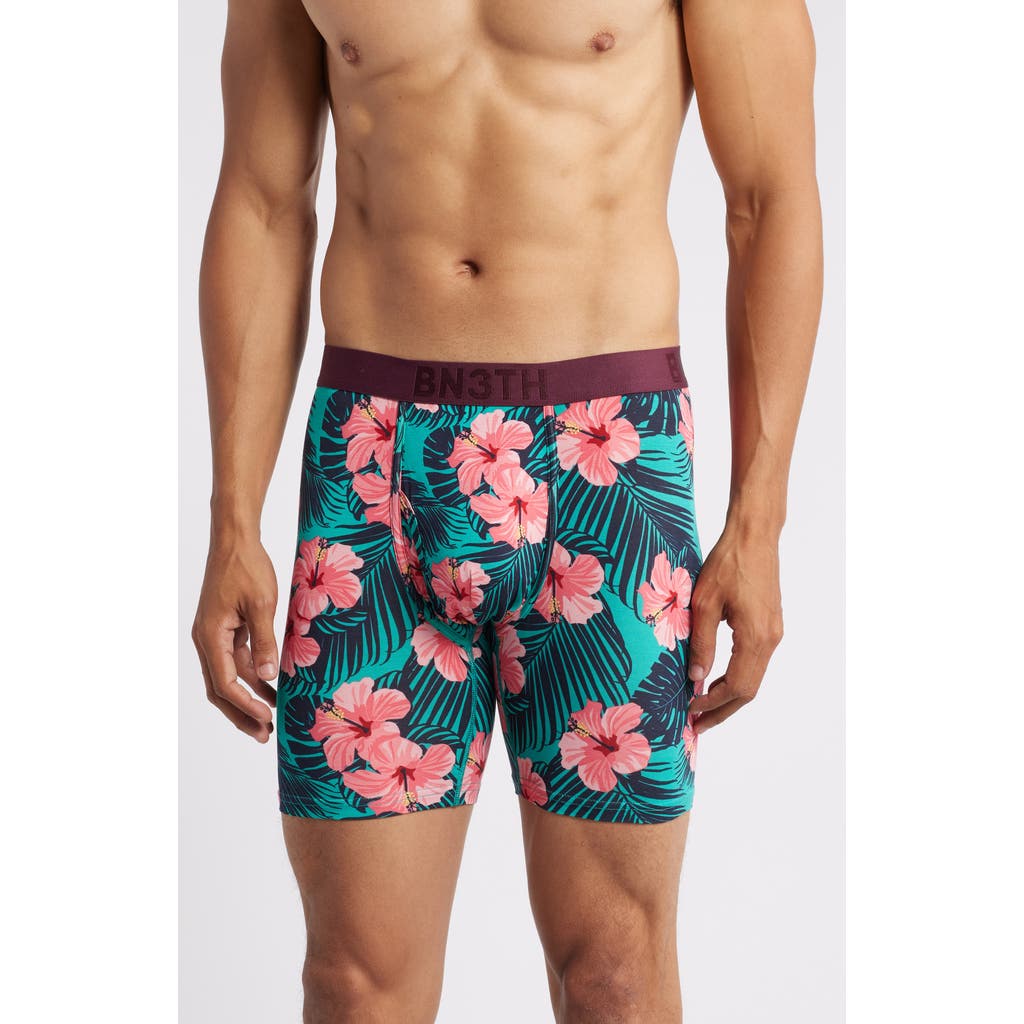 Bn3th Classic Icon Boxer Briefs In Hibiscus Bloom-zesty