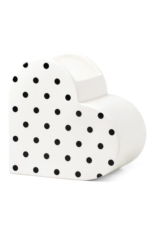 Shop Kate Spade New York On The Dot Porcelain Vase In Black/white