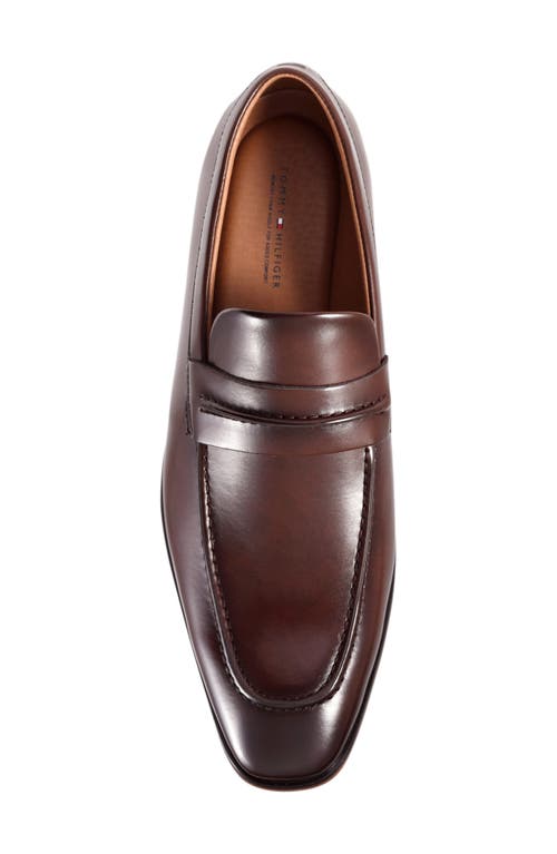 Tommy Hilfiger Steran Penny Loafer In Dark Brown