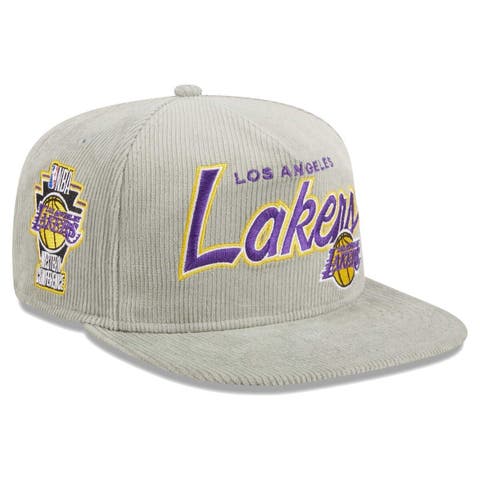 Mitchell & Ness Los Angeles Lakers NBA Foundation Script Black Snapback Hat