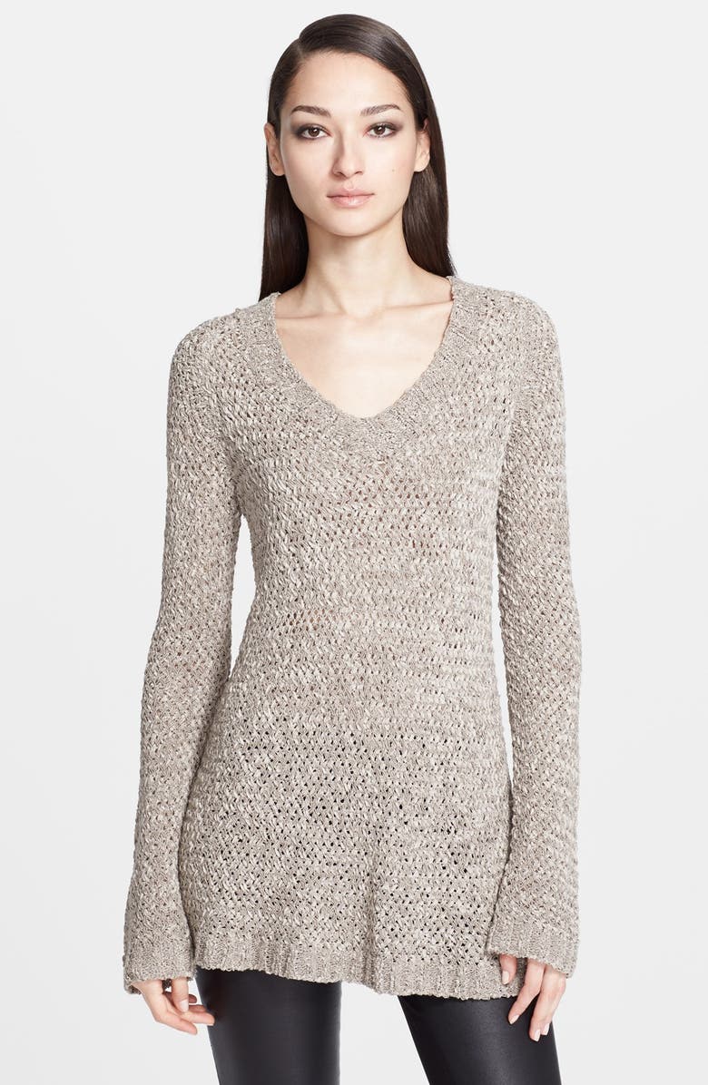 Donna Karan Collection Handcrafted Silk Tape Sweater | Nordstrom