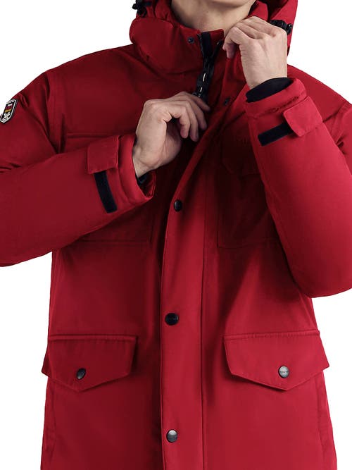 Triple F.a.t. Goose Down Parka In Red