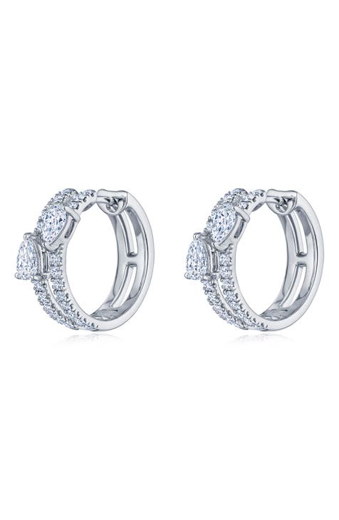 Nordstrom diamond hot sale hoop earrings