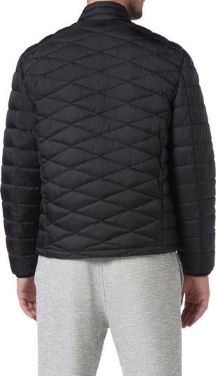 Andrew marc fillmore faux shearling lined diamond quilted clearance jacket