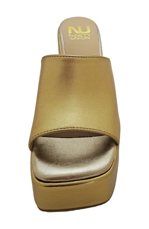 Ninety Union Porto Platform Sandal In Gold