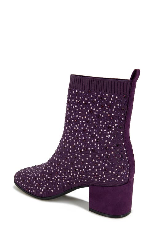Reaction Kenneth Cole Rida Stretch Bootie Women) In Dark Purple