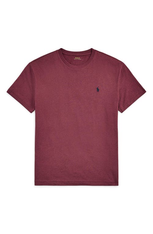 Shop Polo Ralph Lauren Jersey T-shirt In Vintage Port Heather