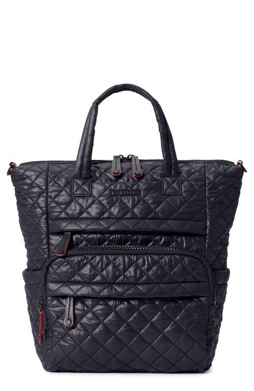 Small Metro Quilted Nylon Utility Backpack in Black