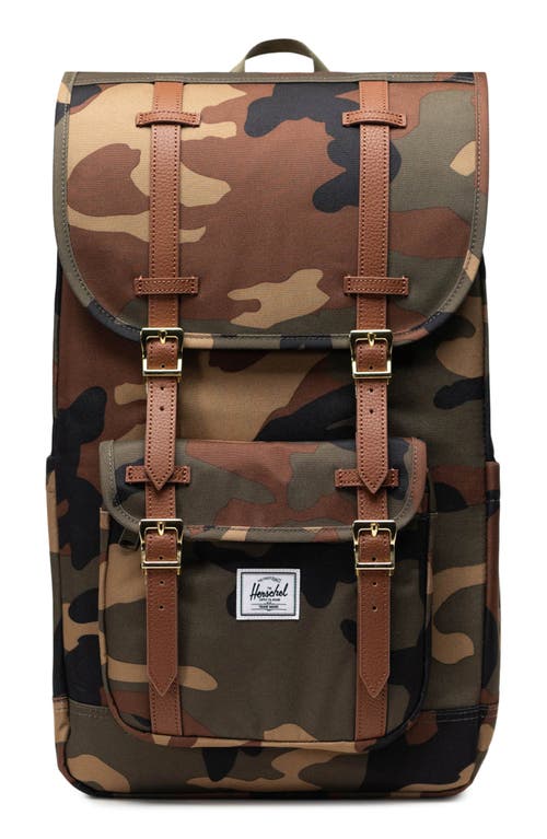 Herschel Supply Co . Little America Backpack In Woodland Camo