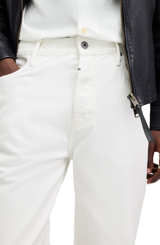Shop Allsaints Lenny Flare Leg Denim Jeans In Off White