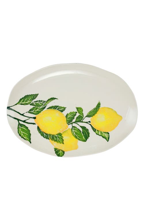 VIETRI Limoni Medium Oval Platter in Yellow at Nordstrom, Size One Size Oz
