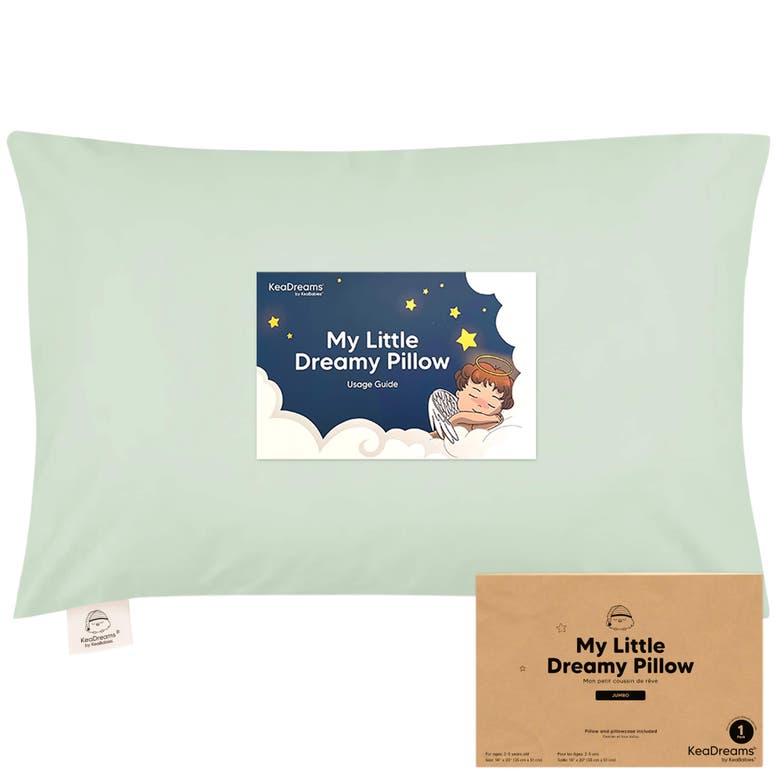 Shop Keababies Jumbo Toddler Pillow With Pillowcase In Sage
