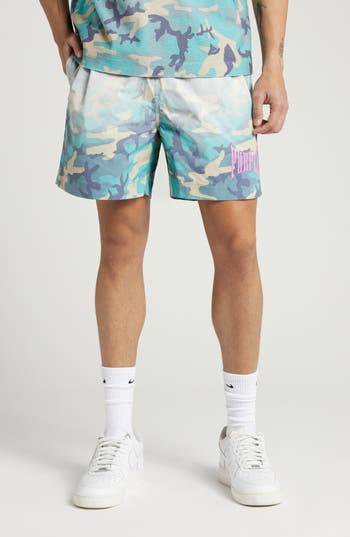 Purple Brand All Around Performance Shorts In Blue Multi