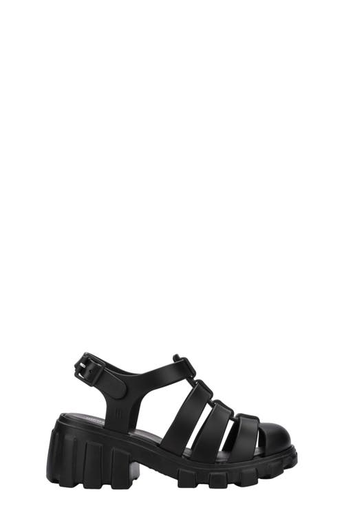 Mini Melissa Kids' Megan Platform Fisherman Sandal In Black